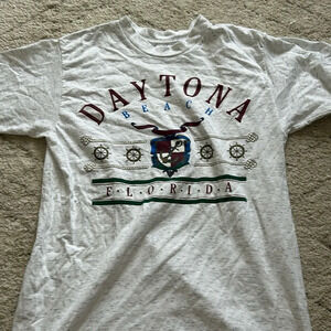 Vintage Daytona Beach single stitch cotton t-shirt, size large, made in USA